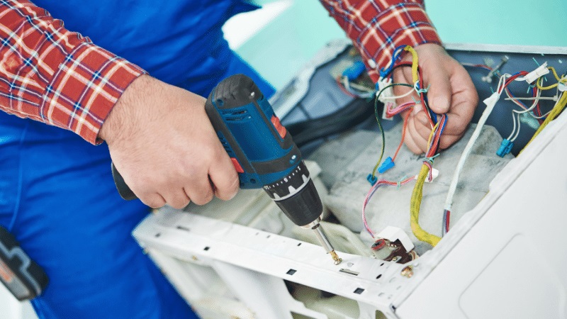 Karamürsel Çetintaş Çetintaş çamaşır makinesi kart tamiri – Su almama arızası orijinal parça ile giderildi. - Teknik servis örneği